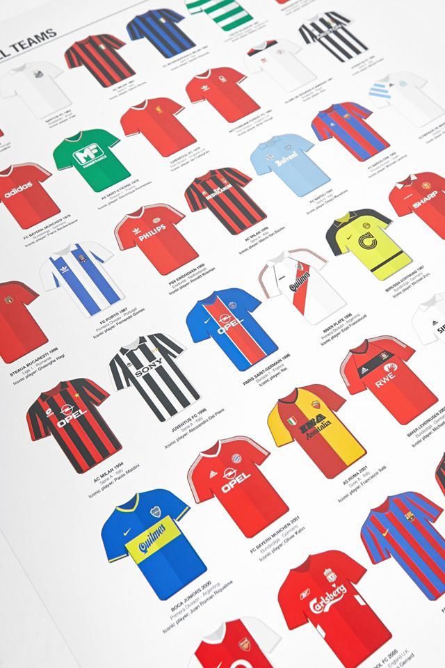 Legendary Football Teams Wall Art Print #1