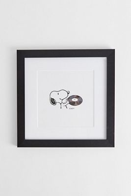 Impression d'art mural encadrée 9x9 en vinyle Peanuts