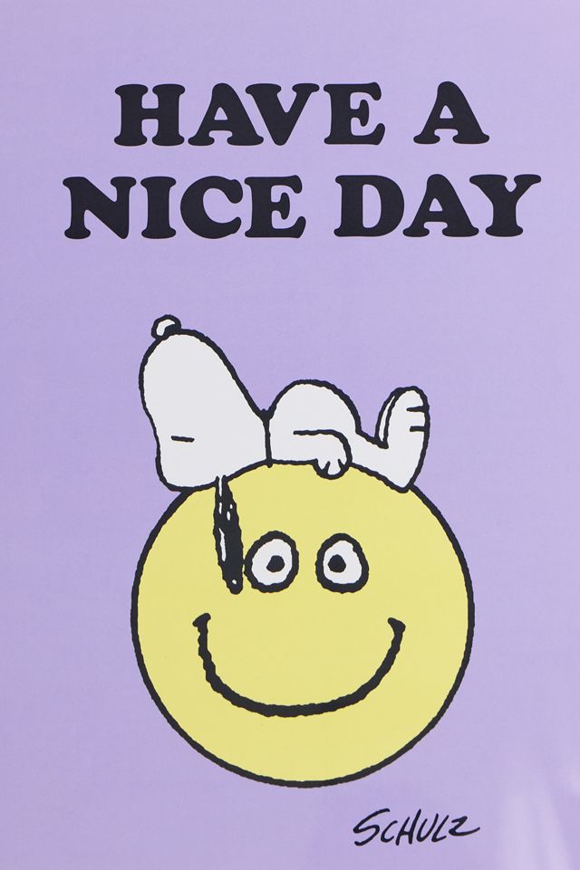 Snoopy Have A Nice Day Framed A3 Wall Art Print #1