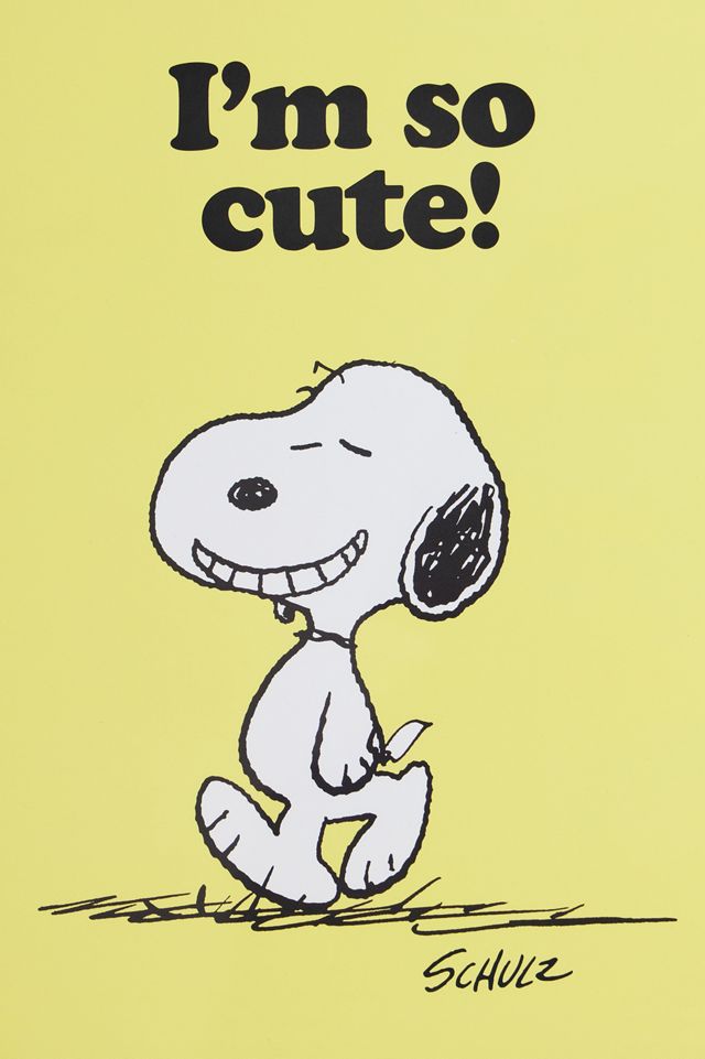 Affiche encadrée A3 Snoopy I'm So Cute #1
