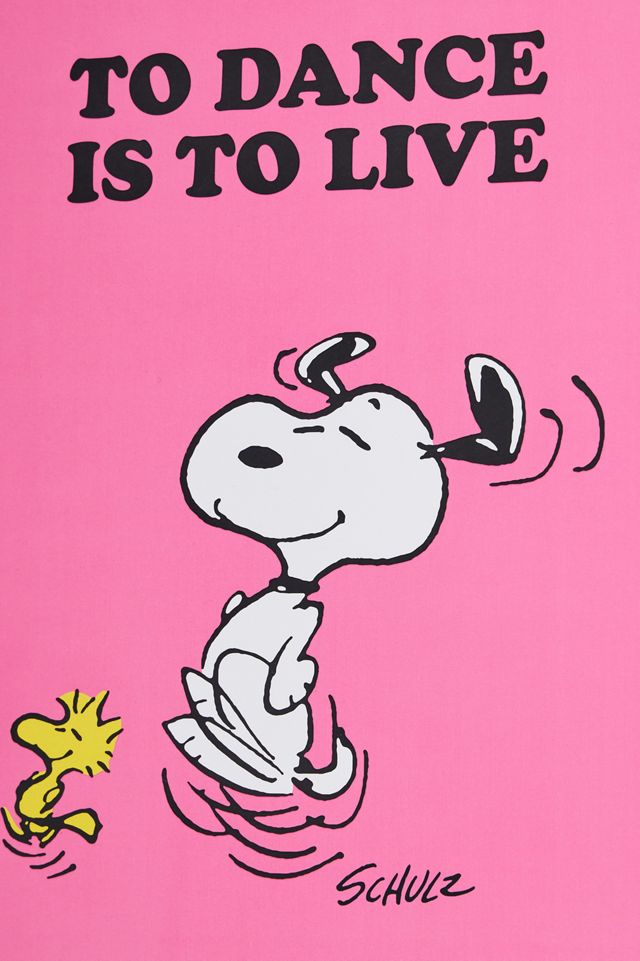 Impression d'art mural encadrée A3 Snoopy Dance #1