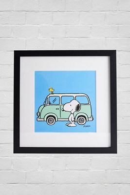 Art mural encadré Peanuts Camper 12x12