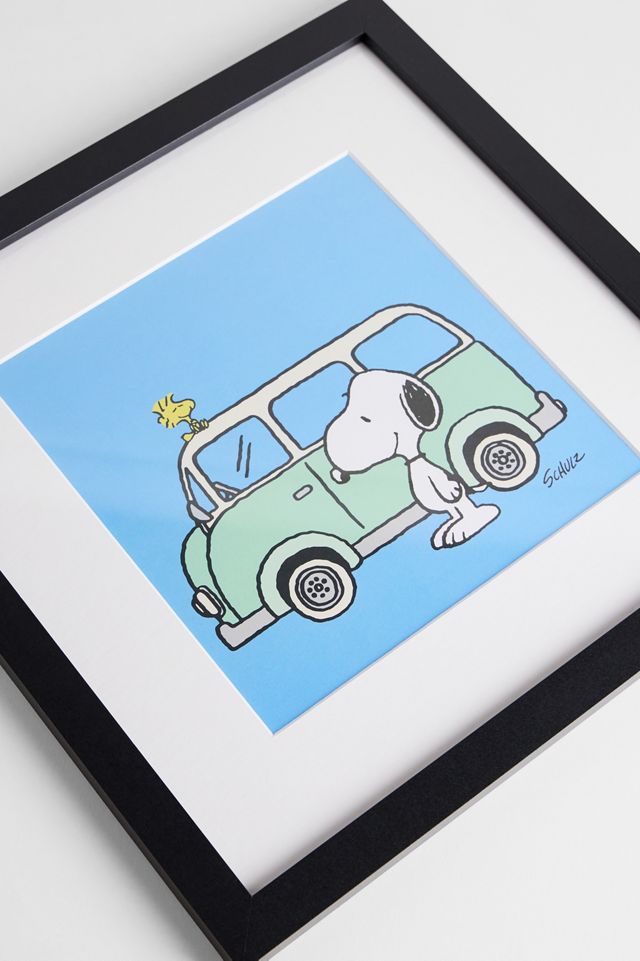 Cuadro Enmarcado de Pared Peanuts Camper 12x12 #1