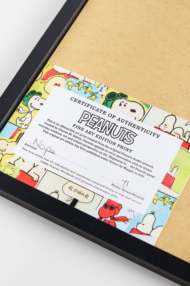 Stampa Artistica da Parete Incorniciata A3 Snoopy Nope #2