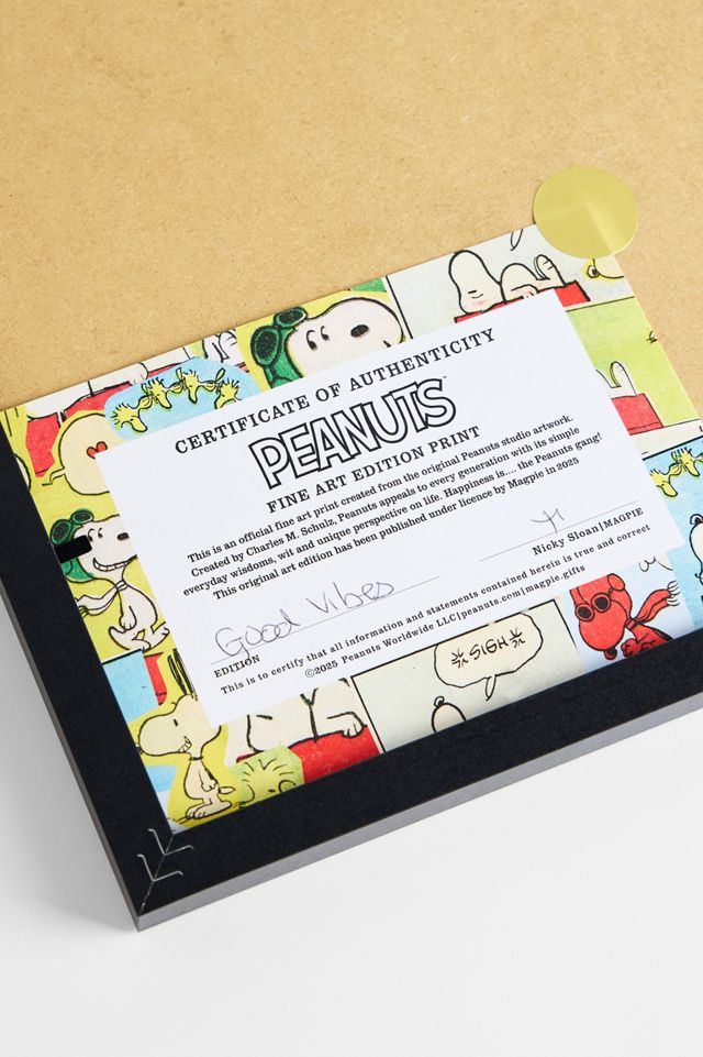 Stampa Artistica da Parete Incorniciata A3 Snoopy Good Vibes #2