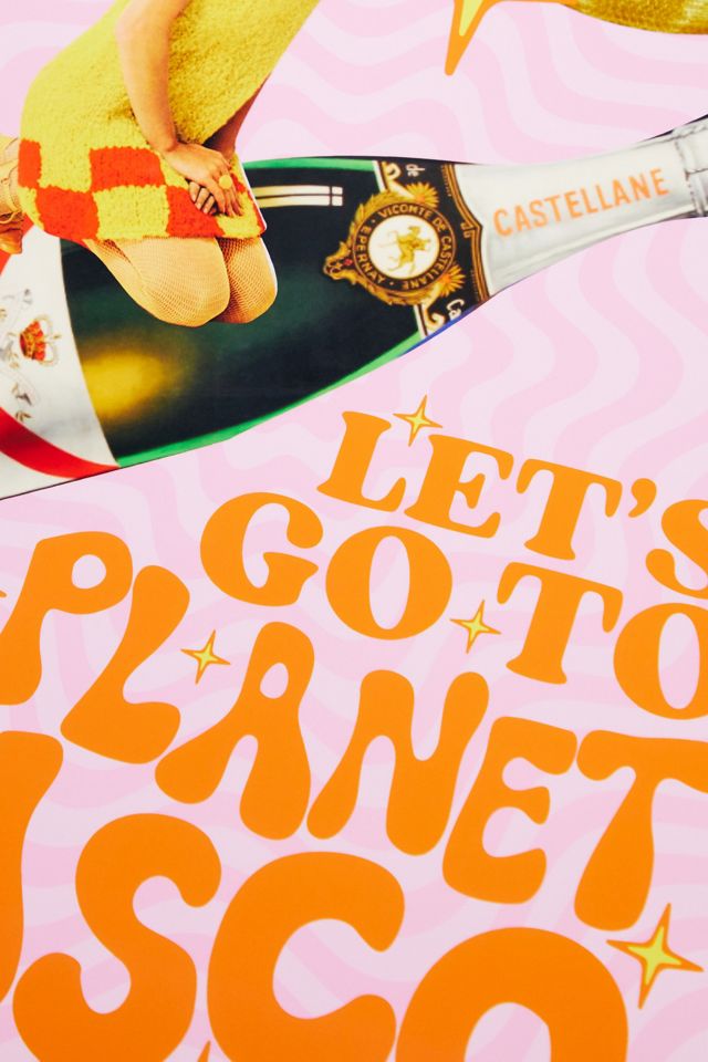 Printed Weird - Poster d'art mural Planet Disco A4 #2