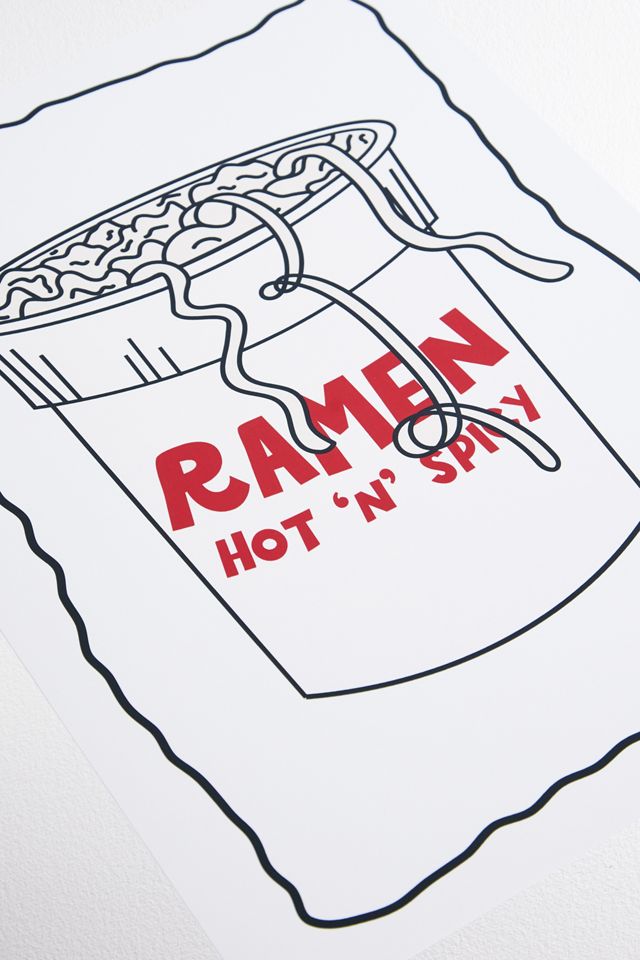 Pink Giraffe Hot'N'Spicy Ramen 30x40 Wandkunstdruck #1