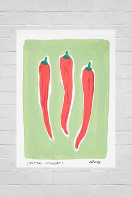 Stampa Artistica da Parete Natalie Cass Art Chilli 30x40
