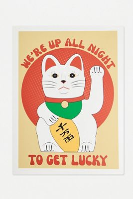 Affiche Pop Art Pour Avoir de la Chance 30x40 Art Mural Imprimé