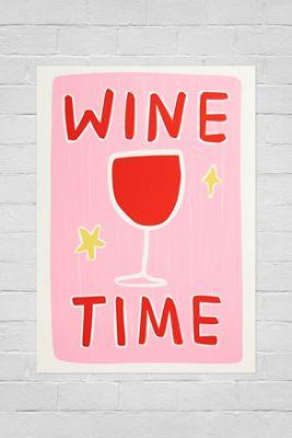 Twisted Rebel Wine Time 30x40 Wall Art Print