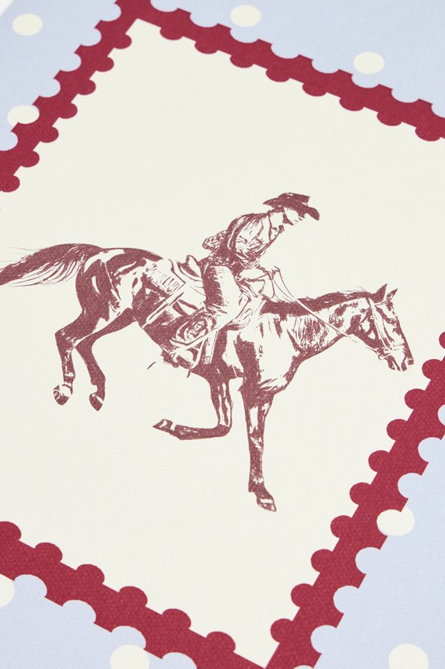 Stampa Artistica da Parete Western Rodeo 30x40cm #1
