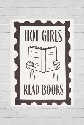 Stampa Artistica da Parete 30x40 Hot Girls Read Books