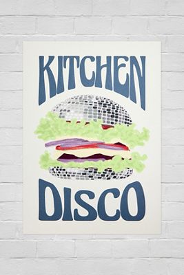 Kitchen Disco Wall Art Print (A1, A2, A3)