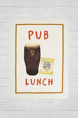 Stampa Artistica da Parete Pub Lunch 30x40cm