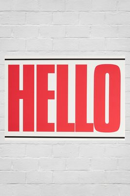 Impression d'art mural Hello
