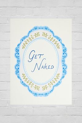 Stampa Artistica da Parete Get Naked 30x40cm