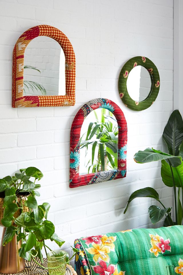 Kantha Grande specchio da parete ad arco #1
