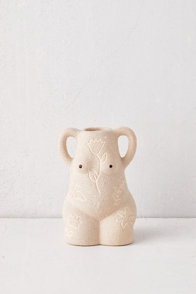 Leggy Lady Kneeling Sand Vase #2