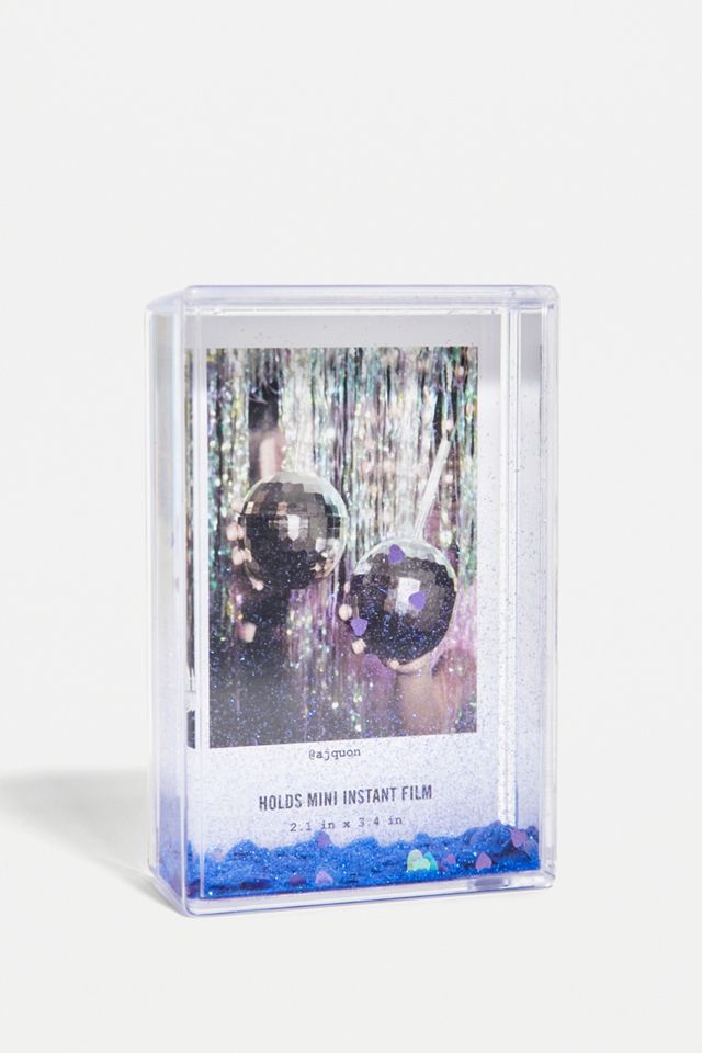 Lilac Instax Mini Heart Glitter Picture Frame