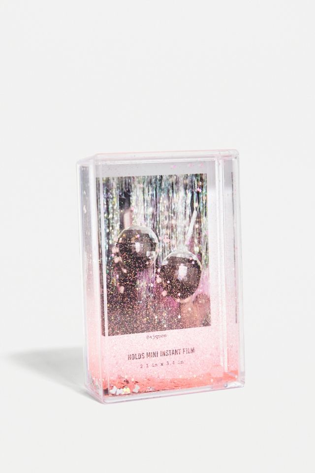 Pink Instax Mini Butterfly Glitter Picture Frame