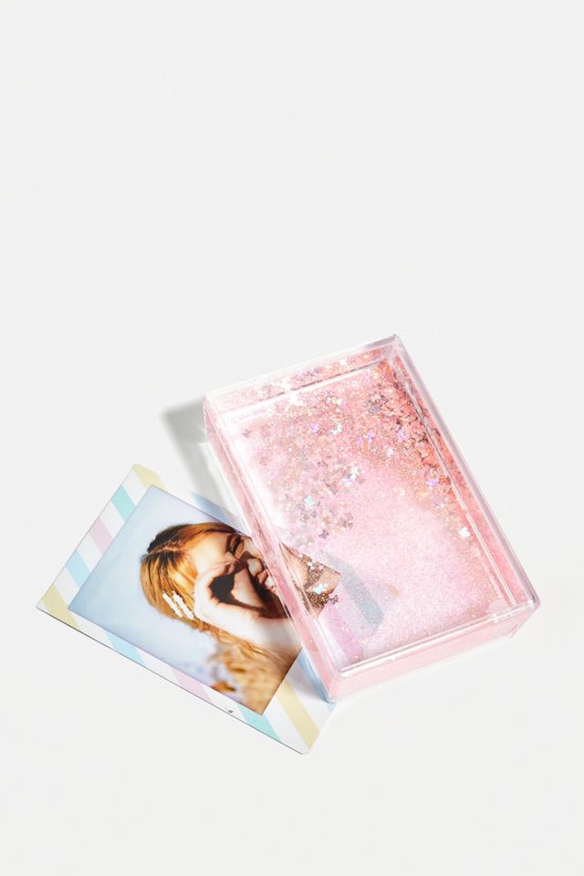 Pink Instax Mini Butterfly Glitter Picture Frame #1