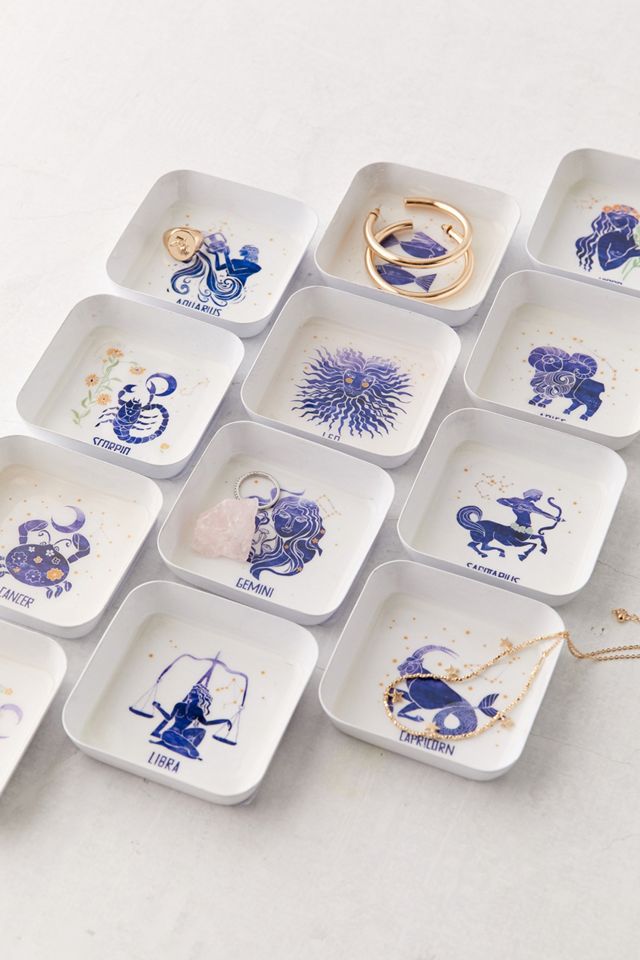 Aquarius Zodiac Trinket Tray #1
