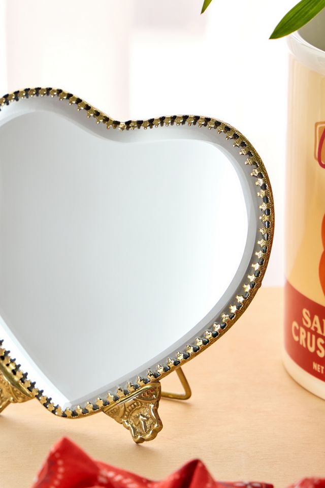 Mini Antique Heart Mirror #1