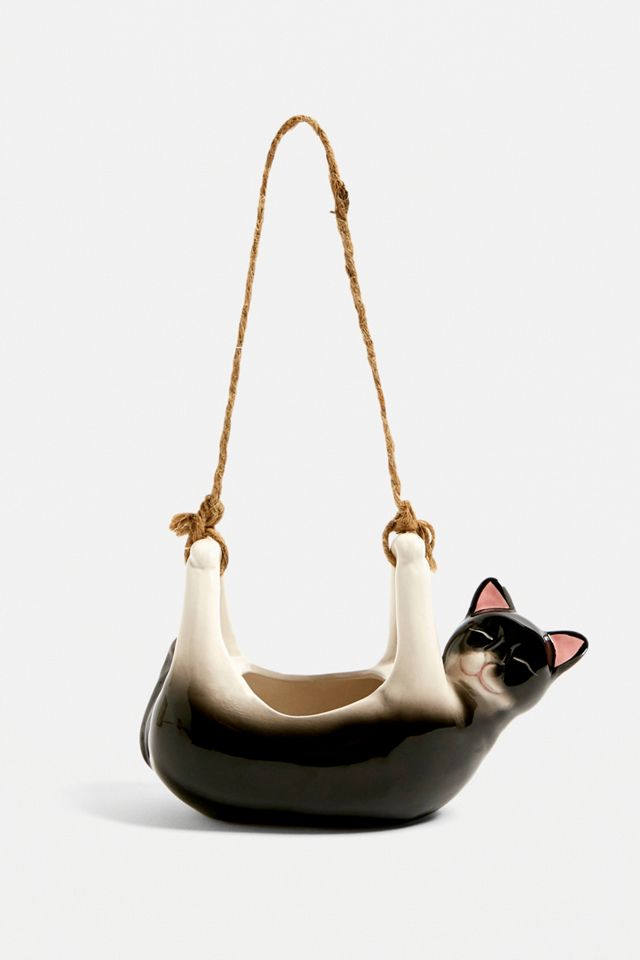 Cat Hanging Plant Pot #1