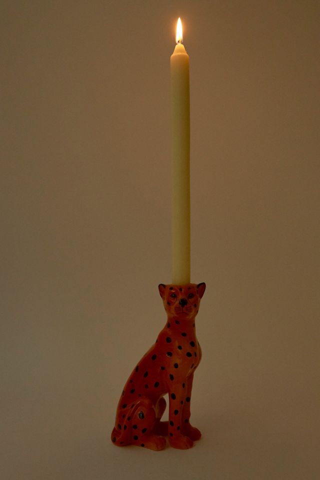 Leopard Candle Holder - Left #1