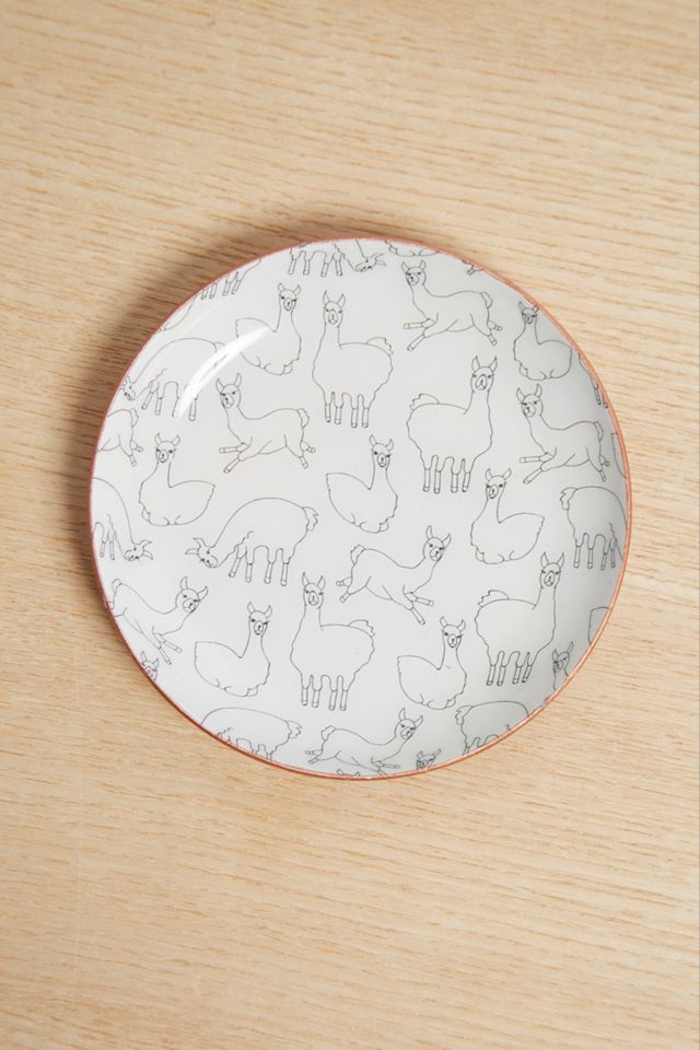 Llama Printed Trinket Dish #1