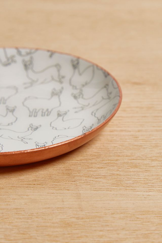 Llama Printed Trinket Dish #2