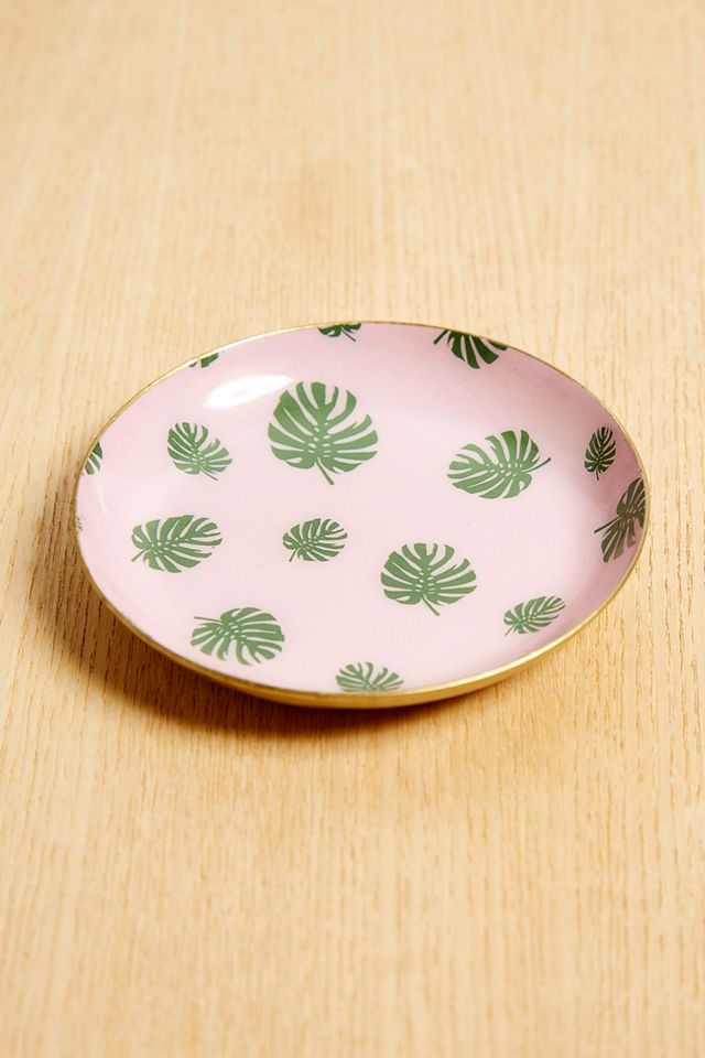 Assiette à motif de philodendron tropical #2