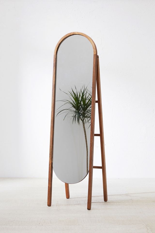 Woodlyn Standing Storage Mirror #1