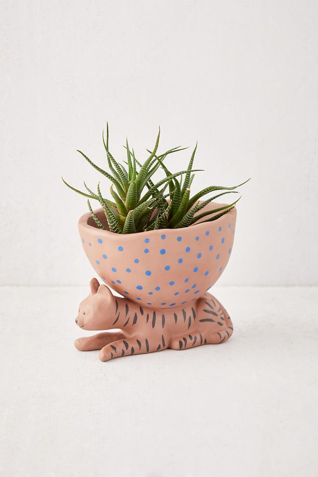 Sitting Tiger Planter | Urban Outfitters UK