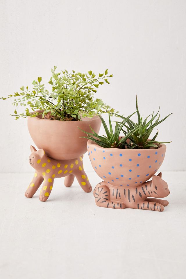 Sitting Tiger Planter | Urban Outfitters UK