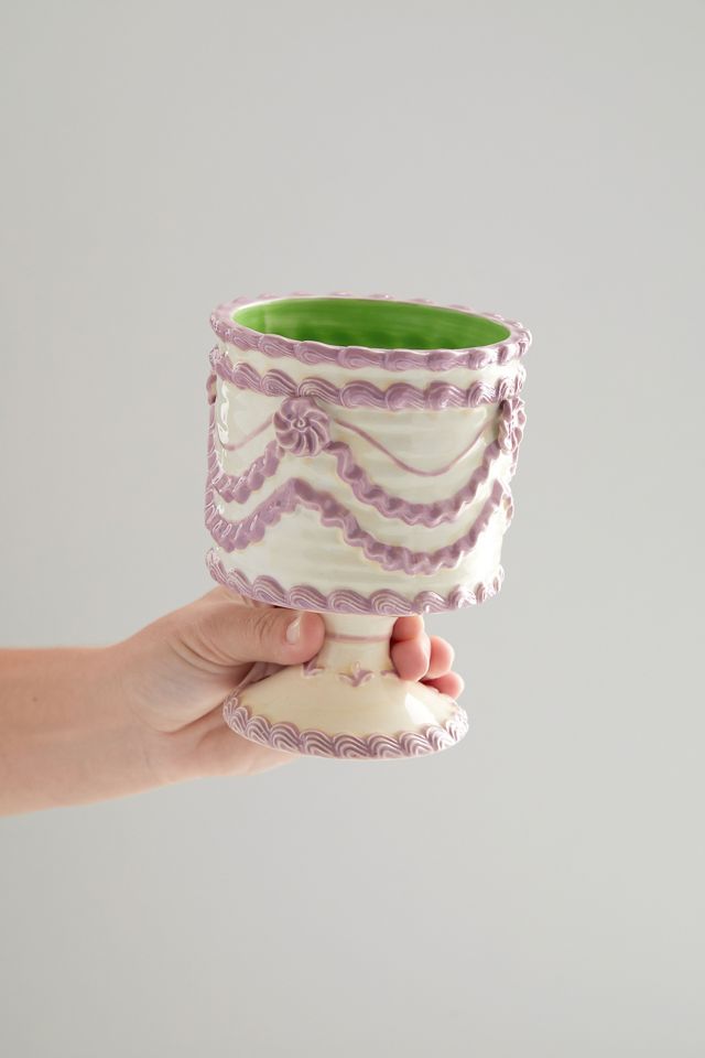 UO Purple Cake Plant Pot Urban Outfitters UK