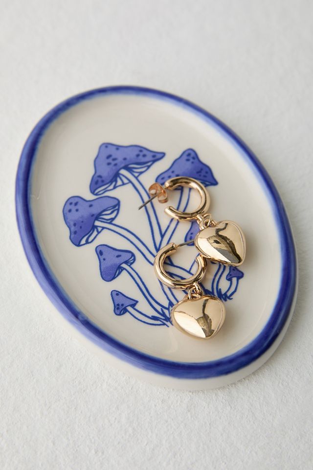 Delft Mushroom Trinket Tray #3