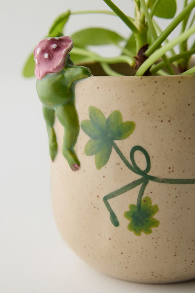 Peeking Frog Planter #3