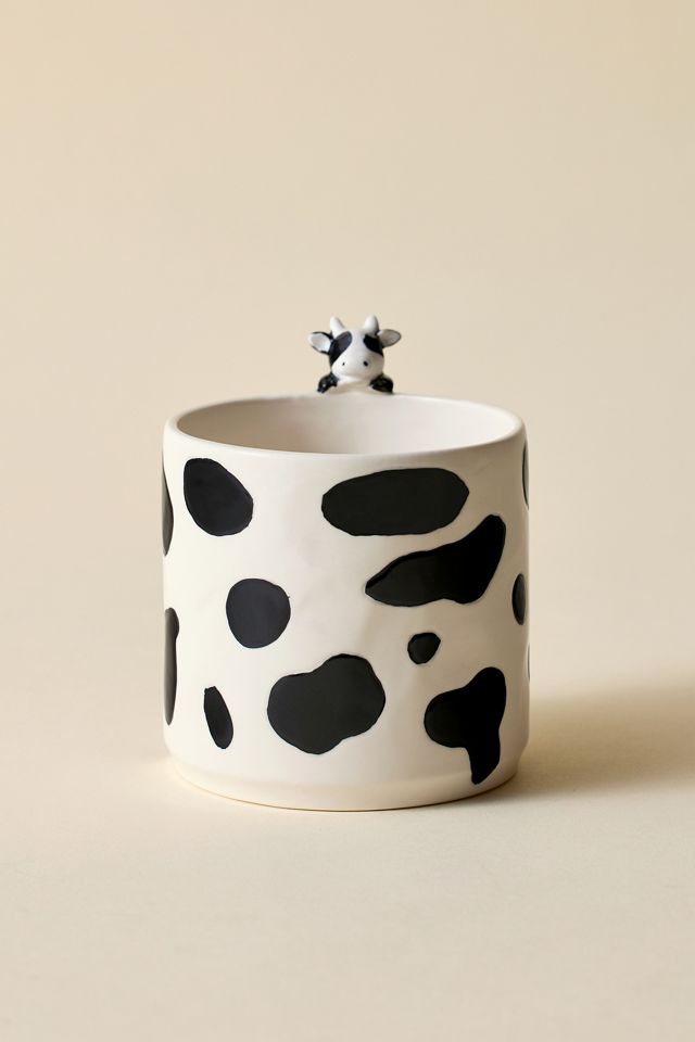 Peeking Cow Planter #2