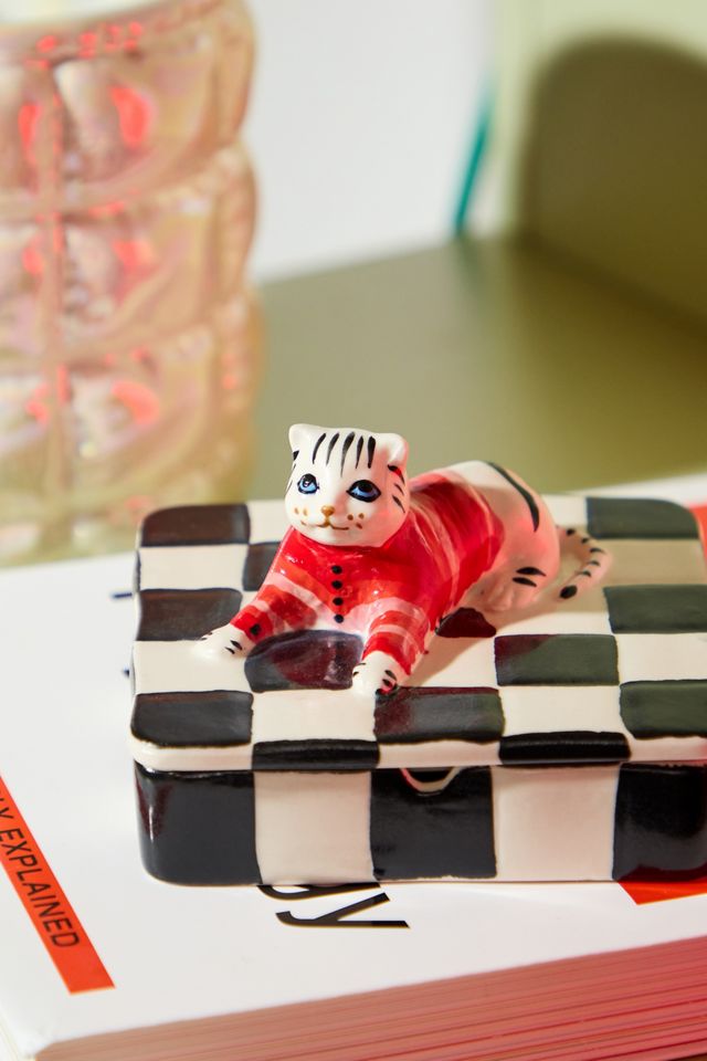 Jumper Cat Trinket Box #2