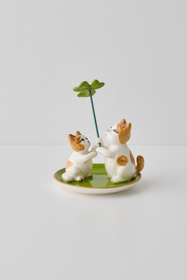 Clover Cats Ring Dish #1