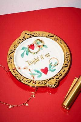 Light It Up Gilded Trinket Tray