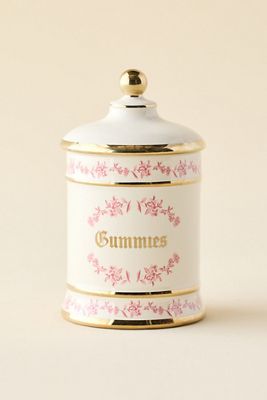 Pot de bonbons gélifiés dorés