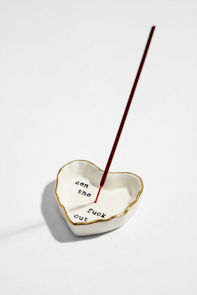 Zen The F*ck Out Heart Incense Holder #1