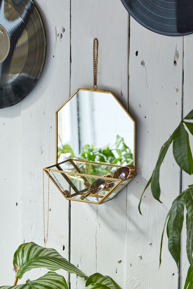 Octagon Shelf Wall Mirror Urban Outfitters UK