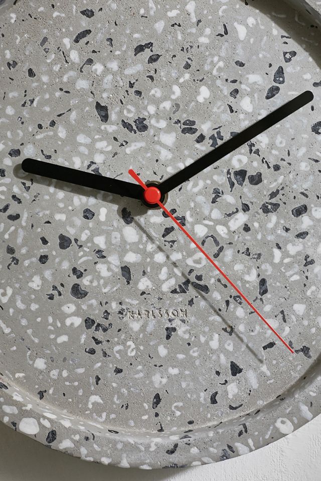 Karlsson Reloj de pared de terrazo gris #1