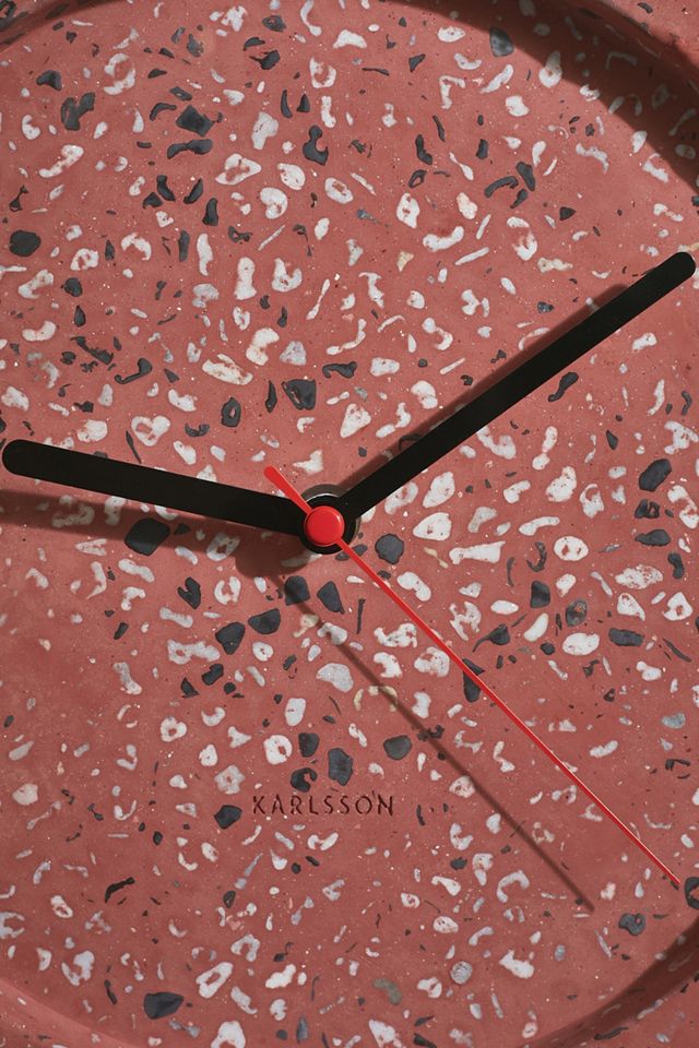 Karlsson – Wanduhr „Terrazzo“ in Rosa #1