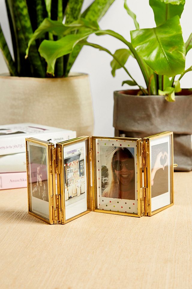 Folding Gold Instax Mini Photo Frame