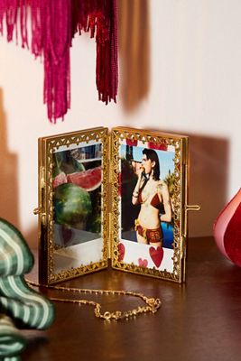 Bilderrahmen mit Kronen-Verzierung für Instax-Fotos