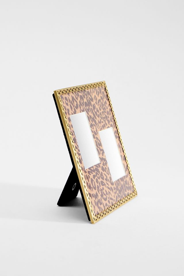 Leopard Print Square Double Photo Frame #2